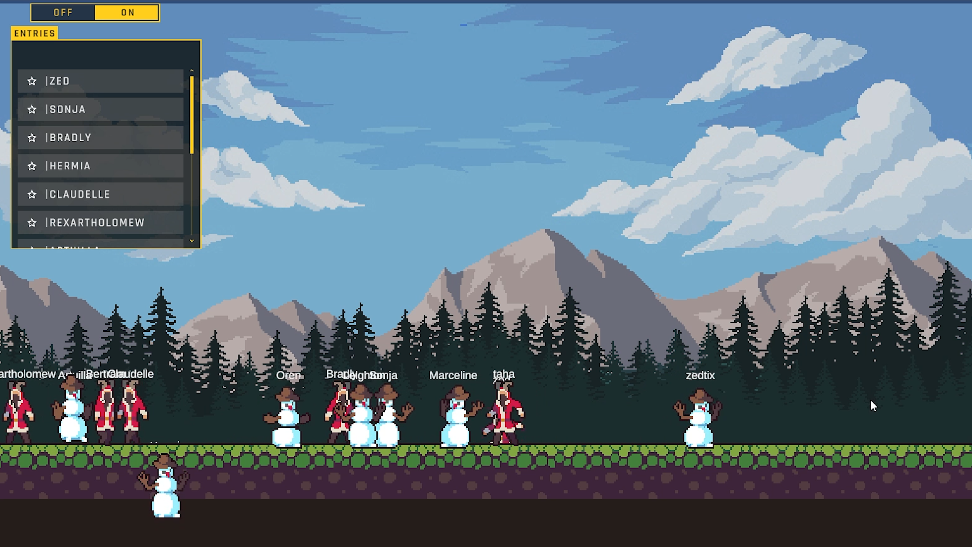 Snow Fight — battle in progress