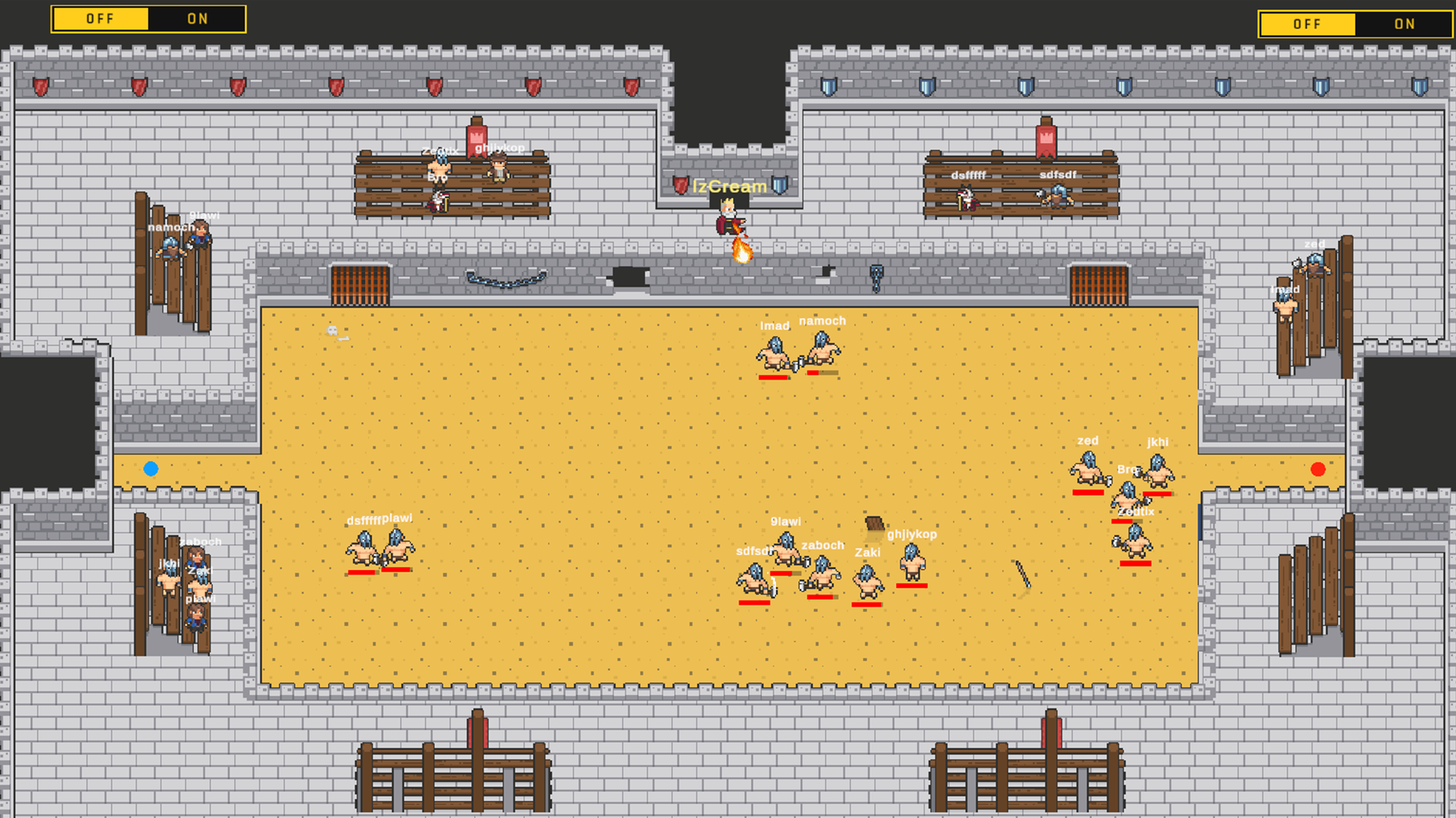 Tournament Arena — match in progress