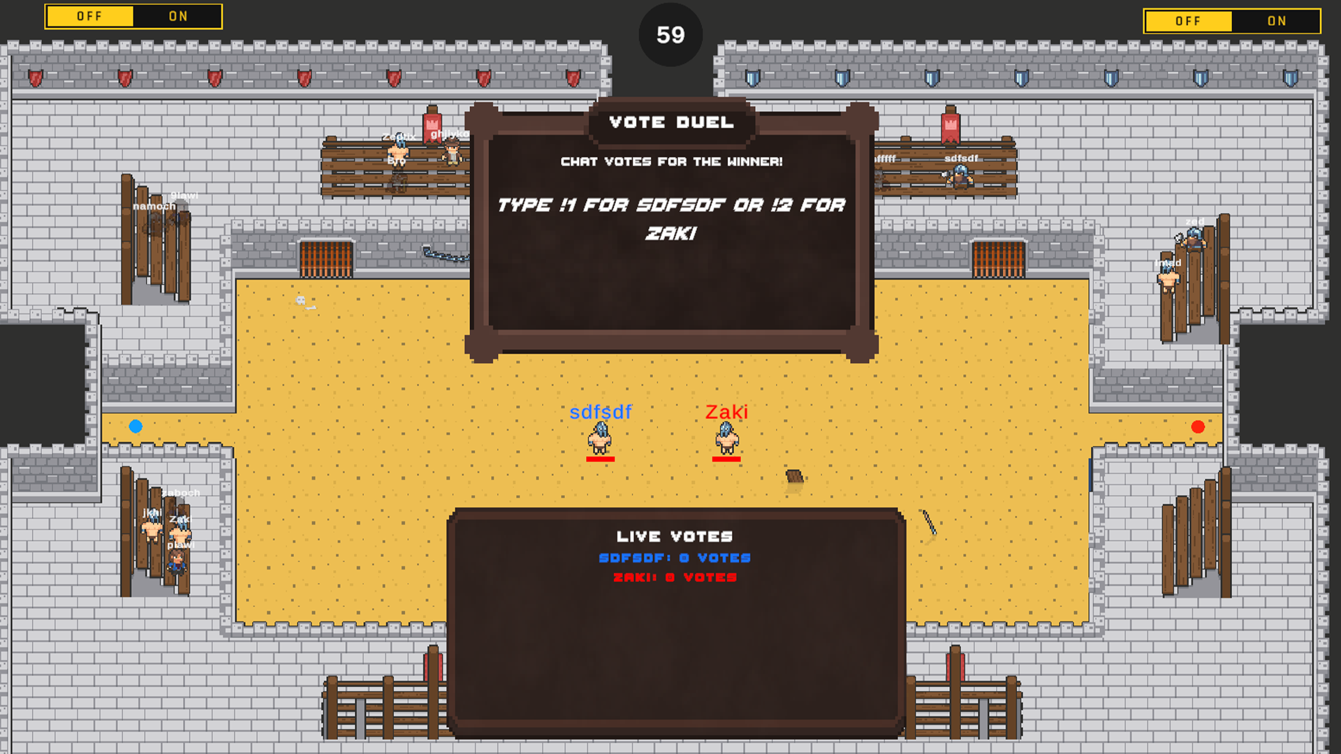 Tournament Arena gameplay